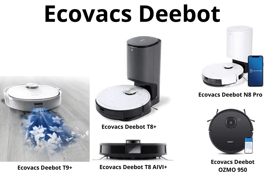 Ecovacs Saugroboter sind in der Übersicht zu sehen